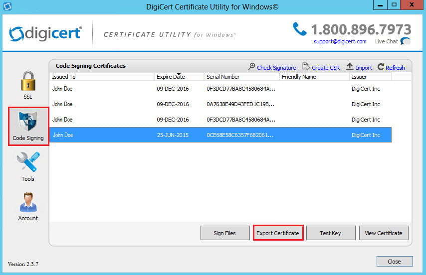 certificate utility windows